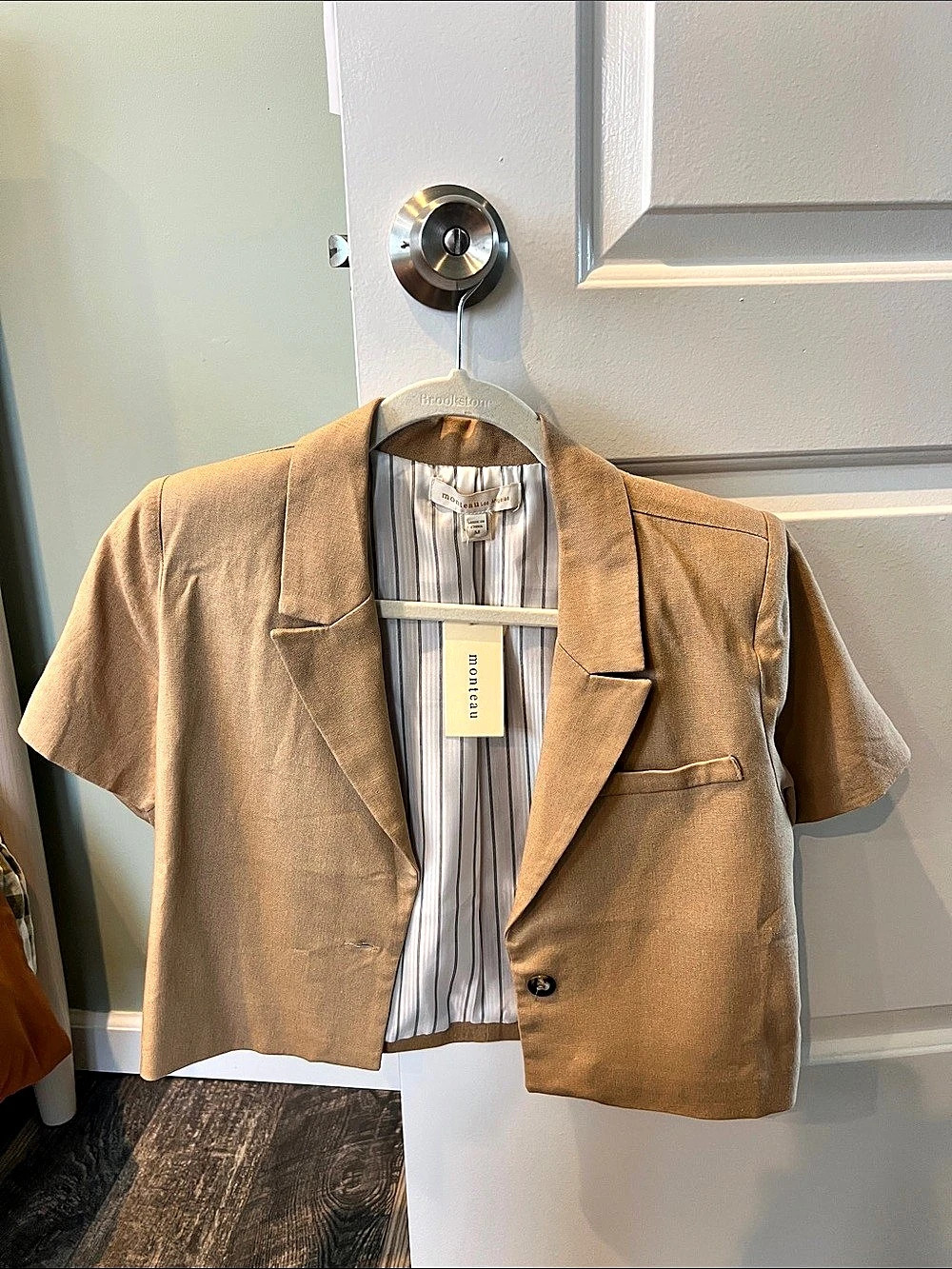 Jones New York Striped Lined Blazer in Brown Size M - NWT